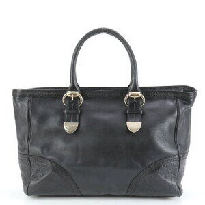 Gucci Guccissima leather tote bag shoulder business black MEM